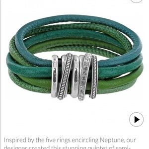 Brighton Neptune Rings Bracelet in Green